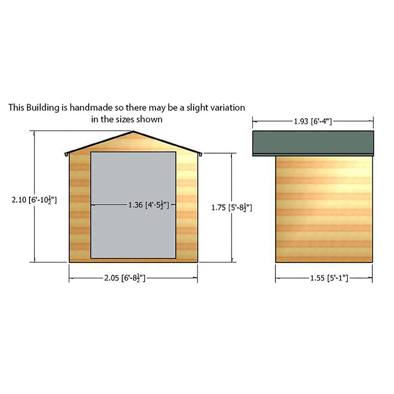 Shire Mumley Pressured Treated Summerhouse (7x5) MUML0705PSL-1AA 5060490133492