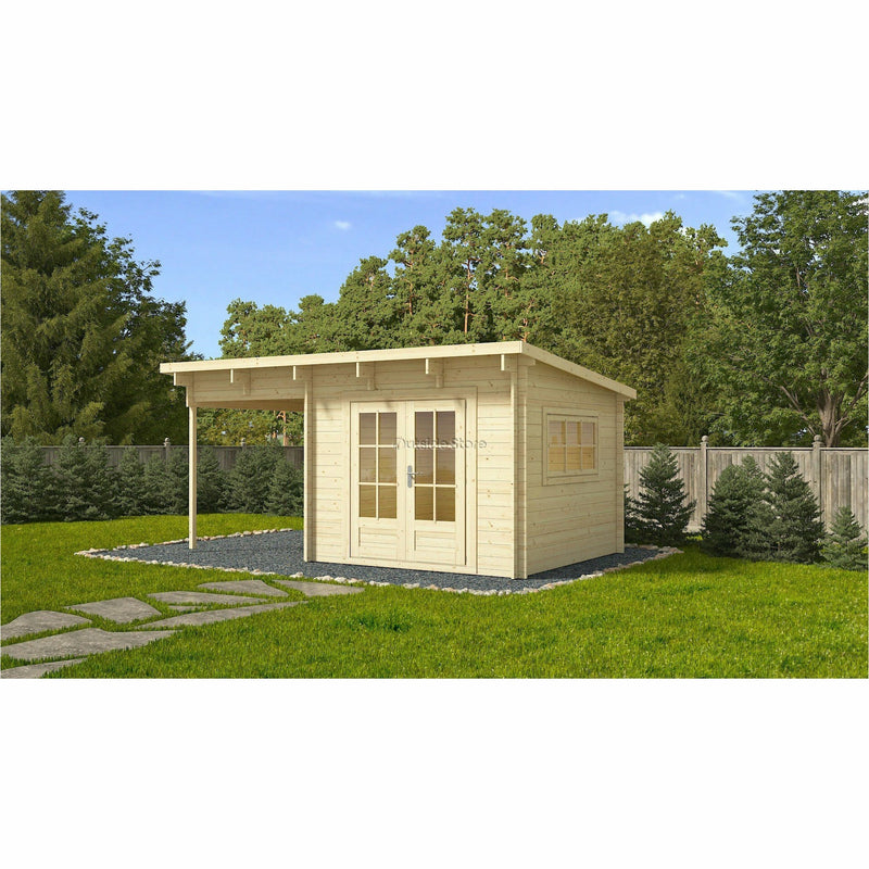 Eurowood (Eurovudas) Nataly Log Cabin 5x3m (16x10), 44mm - Outside Store