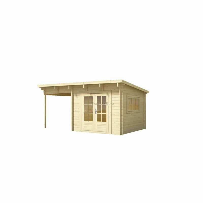 Eurowood (Eurovudas) Nataly Log Cabin 5x3m (16x10), 44mm - Outside Store