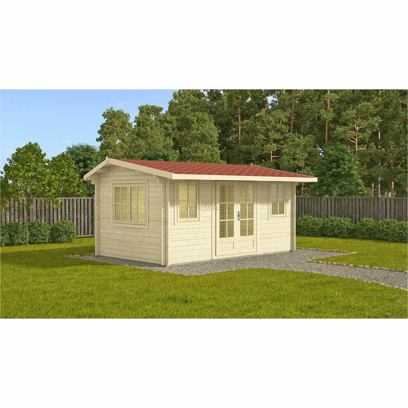 Eurowood (Eurovudas) Nida Plus Log Cabin 5x3m (16x10), 44mm - Outside Store