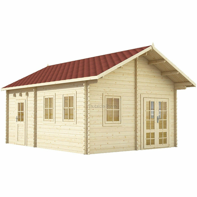 Eurowood (Eurovudas) Nottingham Wooden Summerhouse 4.5x6m, (15x20) 44mm - Outside Store