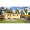 Eurowood (Eurovudas) Oslo Log Cabin 6x4m (20x13), 44mm - Outside Store