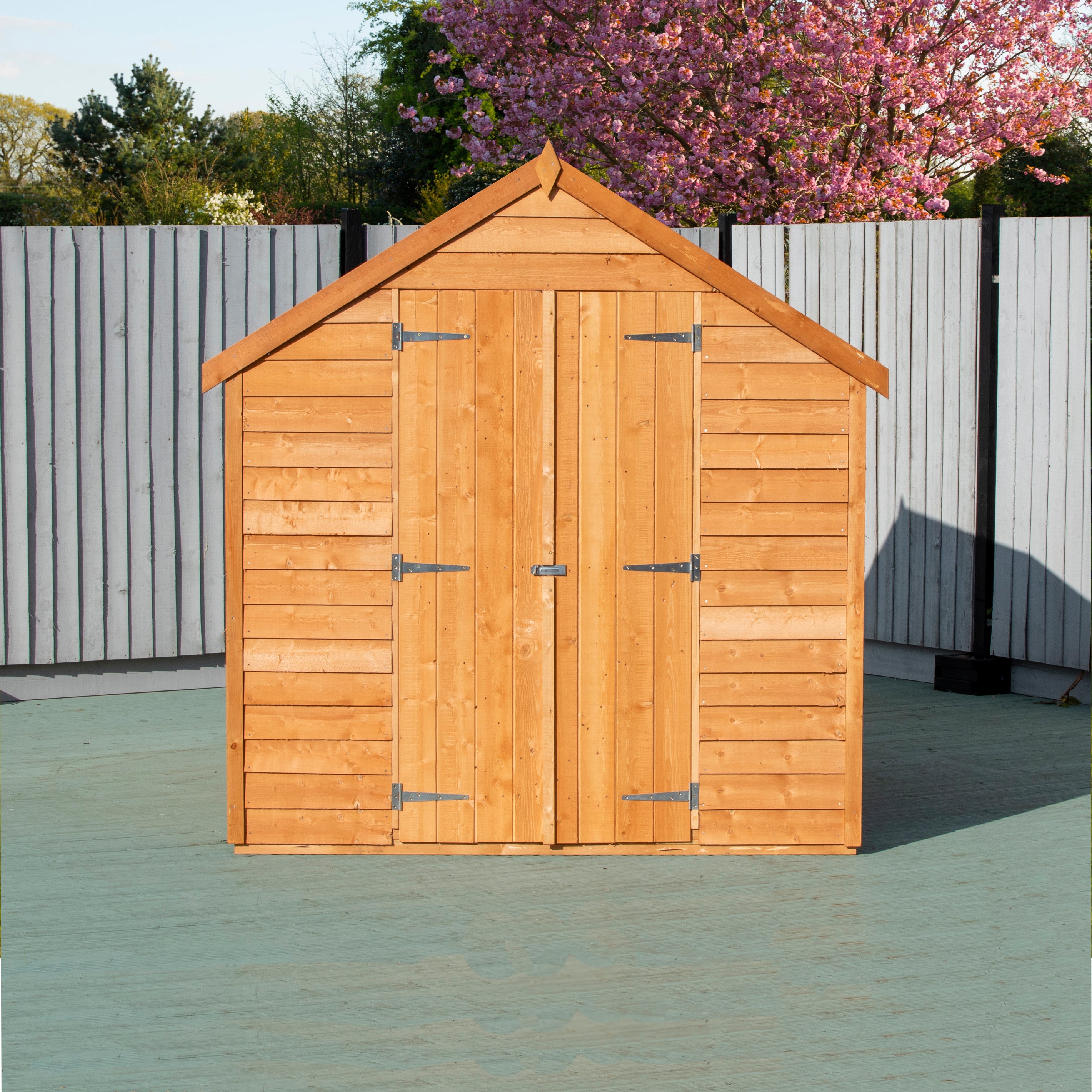 Shire Dip Treated Overlap Value Shed Double Door With Window (8x6) ODVW0806DOL-1AA 5060490134451 - Outside Store