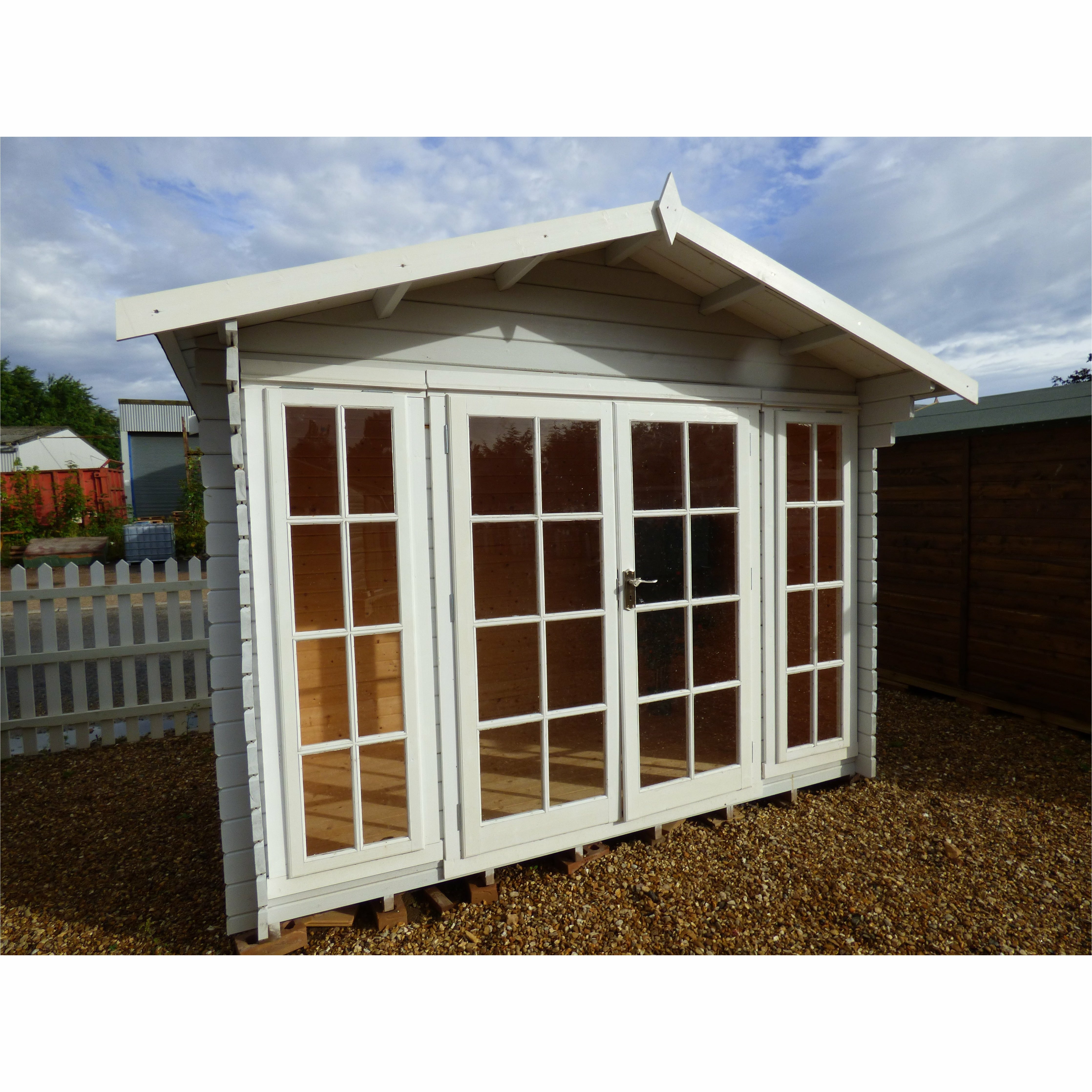 Shire Epping 28mm Log Cabin (12x12) EPPI1212L28-1AA - Outside Store