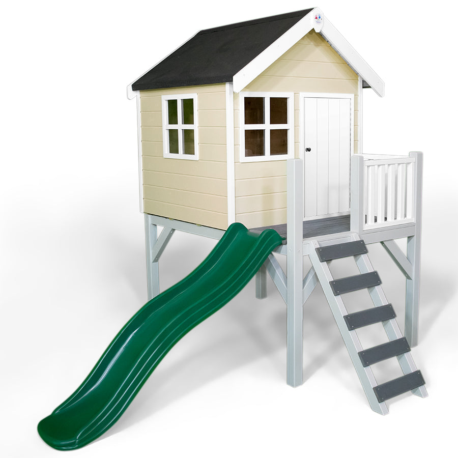 Little Rascals Jasper Playhouse With Slide and Veranda (4x4)