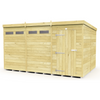 Total Sheds (12x8) Pressure Treated Pent Security Shed