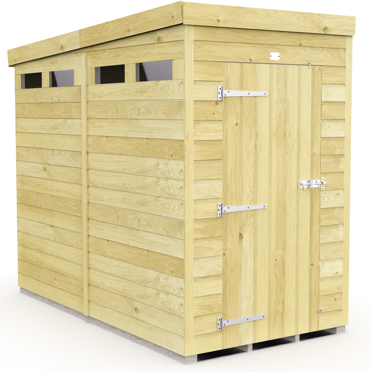 Total Sheds (4x8) Pressure Treated Pent Security Shed