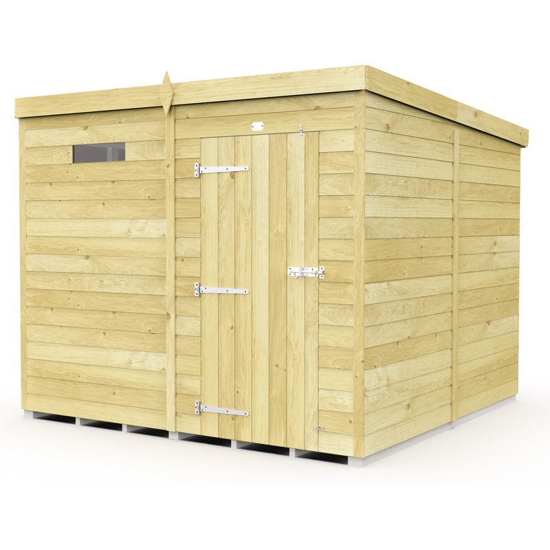 Total Sheds (7x8) Pressure Treated Pent Security Shed