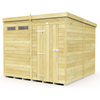 Total Sheds (8x8) Pressure Treated Pent Security Shed