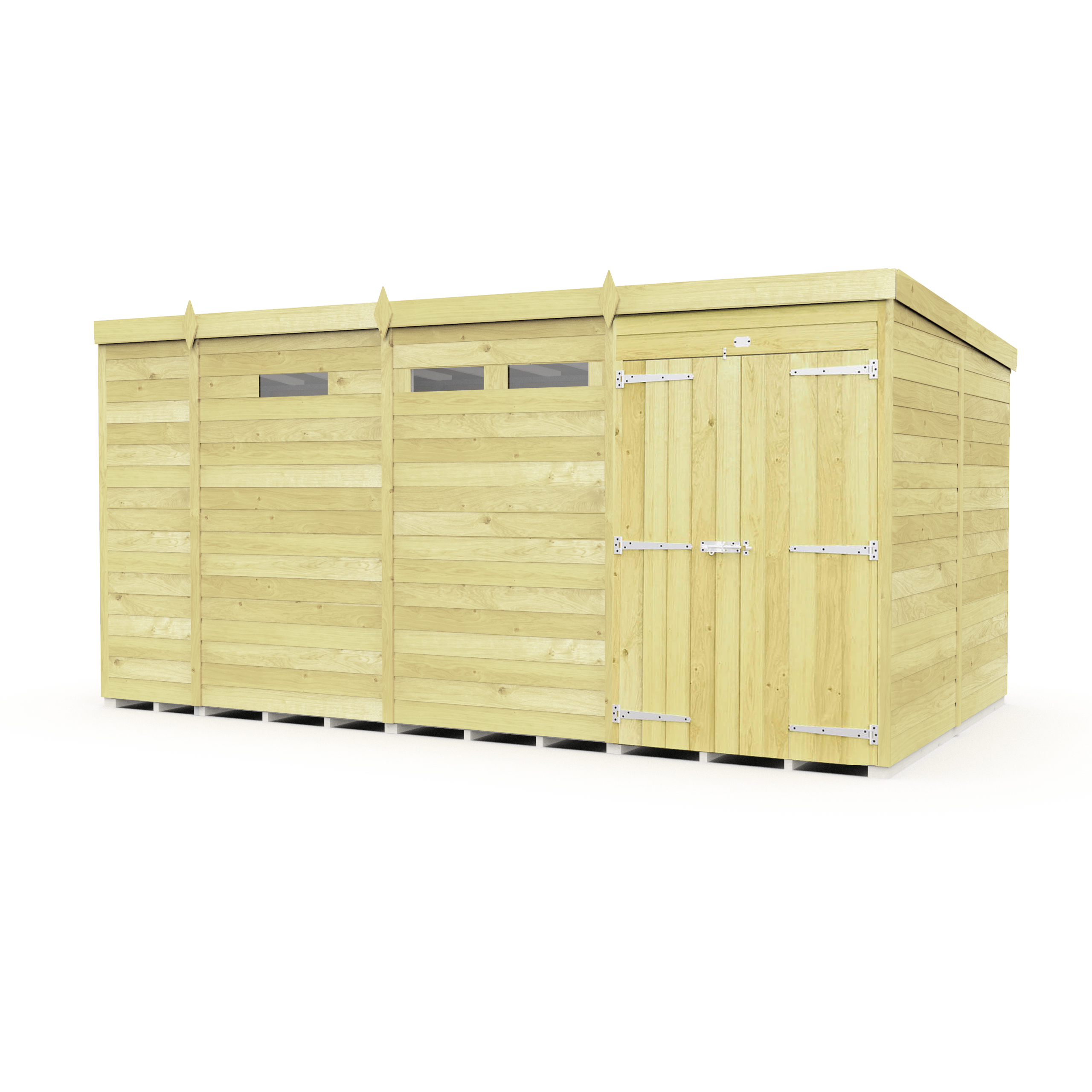 Total Sheds (13x8) Pressure Treated Pent Security Shed