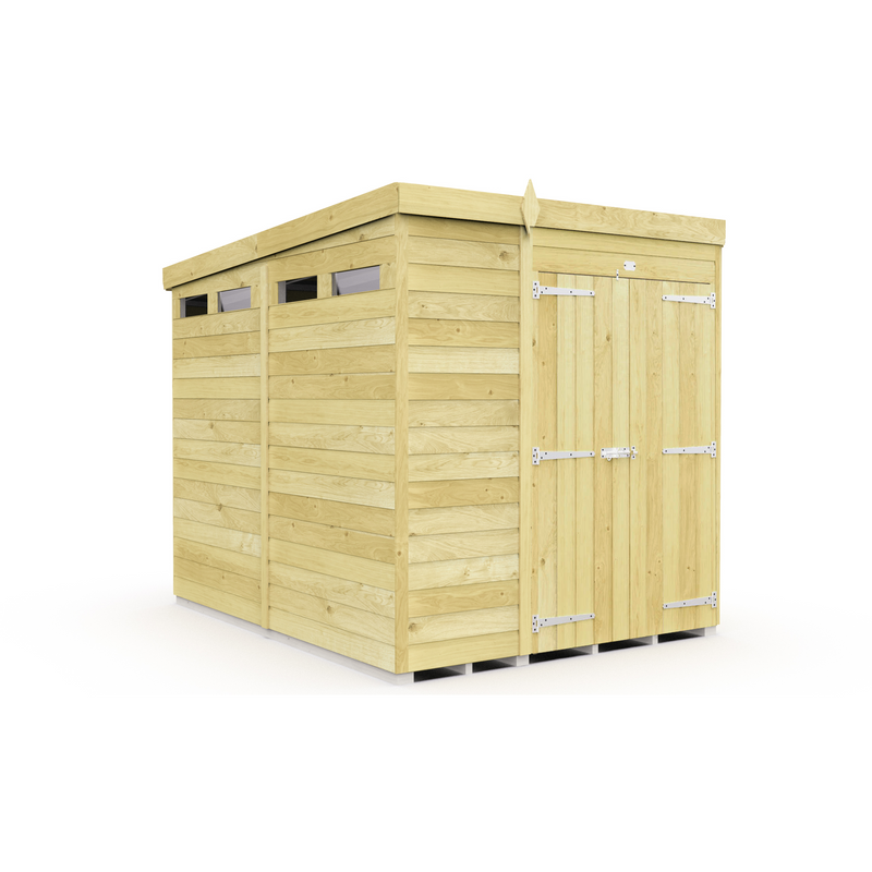 Total Sheds (6x8) Pressure Treated Pent Security Shed