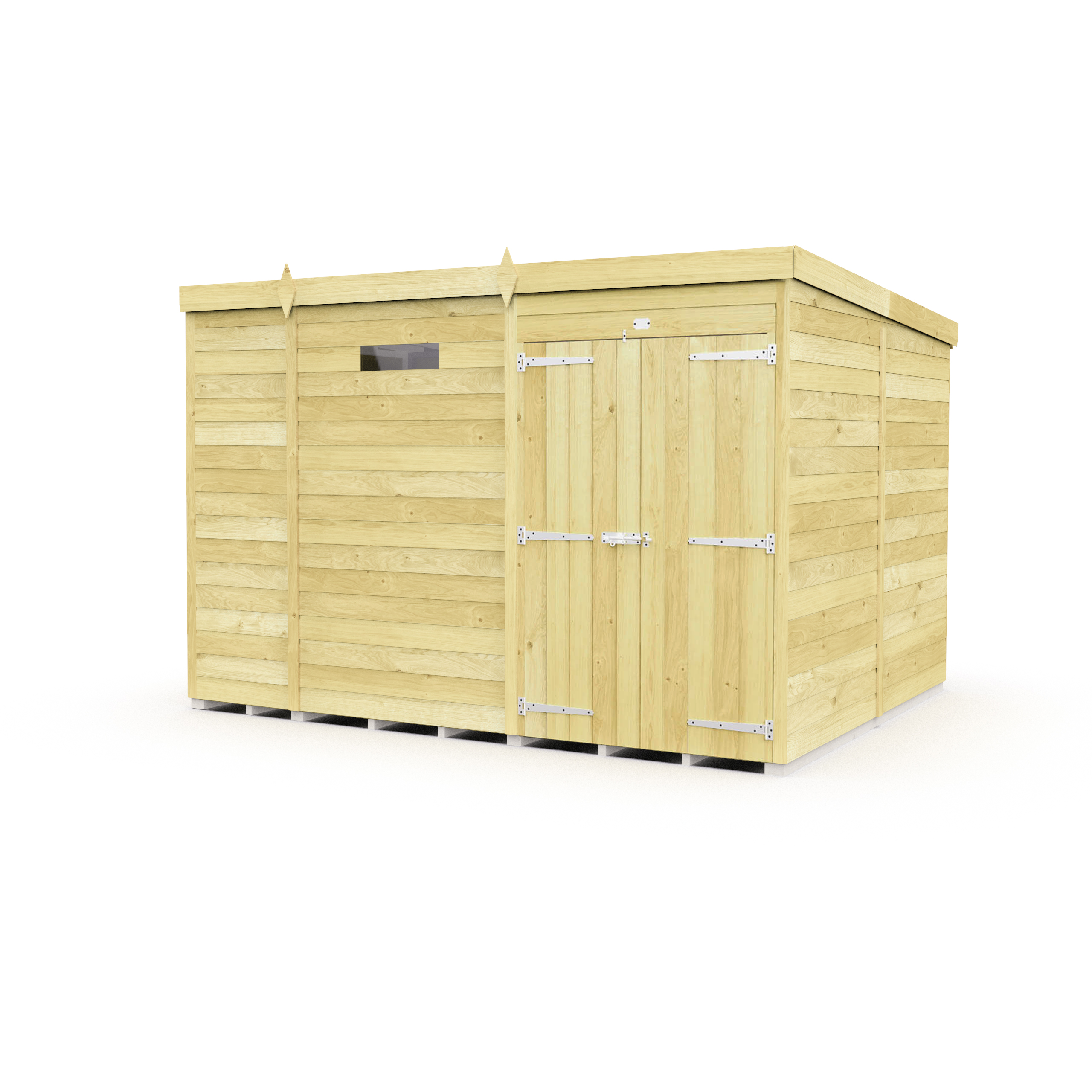 Total Sheds (9x8) Pressure Treated Pent Security Shed