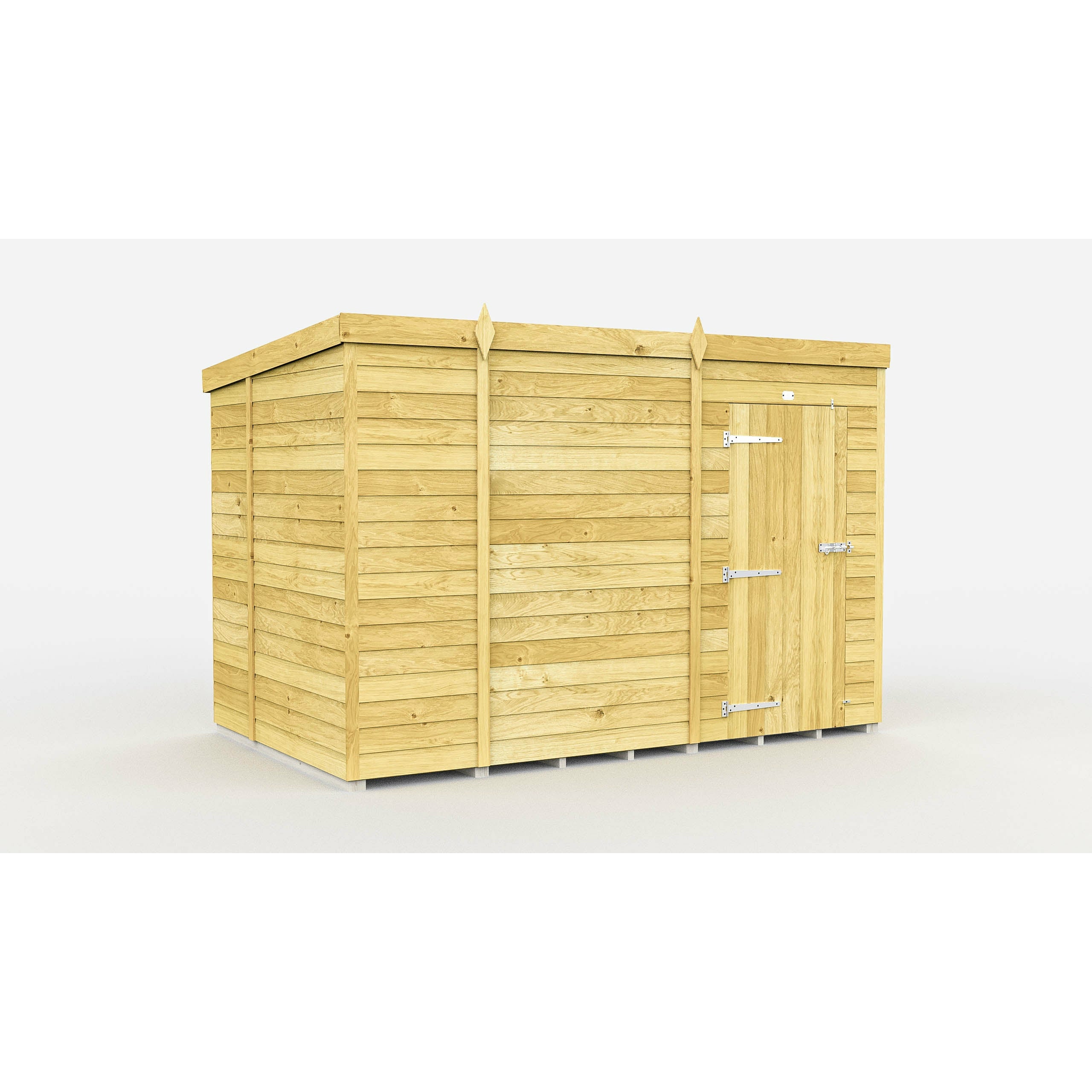 Total Sheds (10x6) Pressure Treated Pent Shed