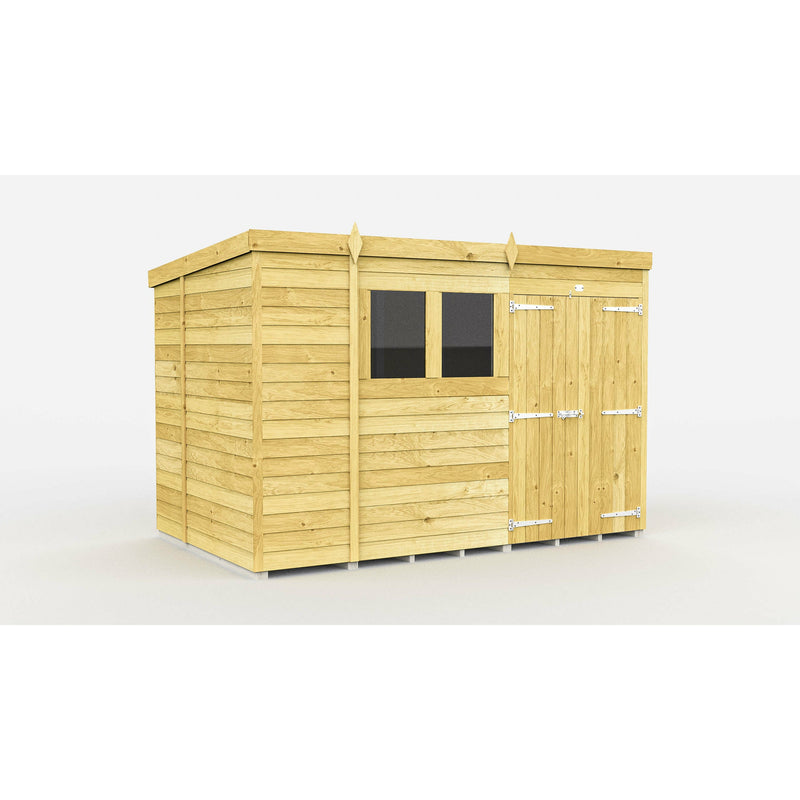 Total Sheds (10x6) Pressure Treated Pent Shed