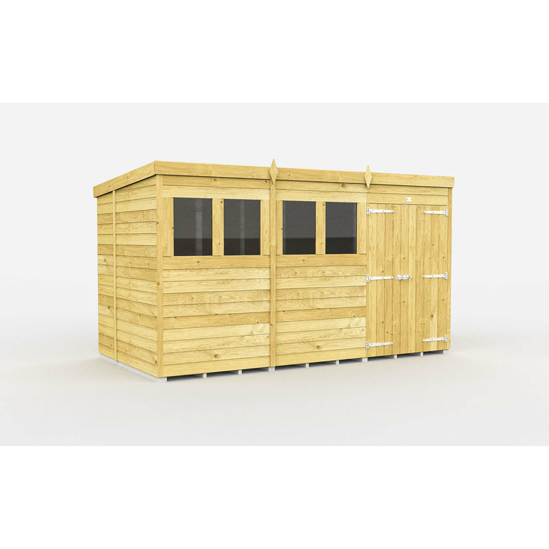 Total Sheds (12x6) Pressure Treated Pent Shed