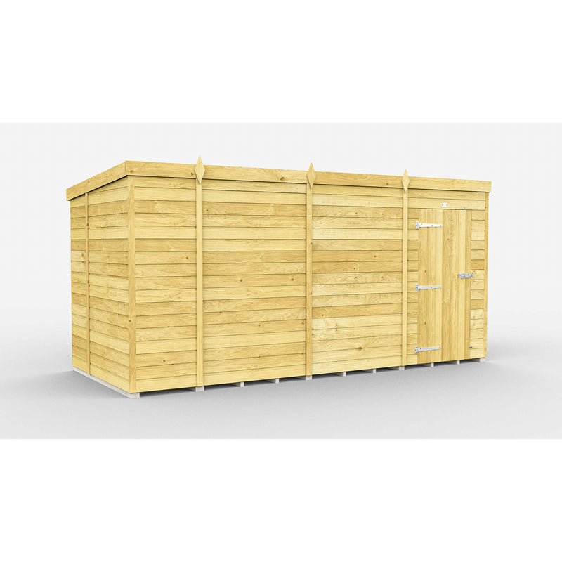 Total Sheds (13x6) Pressure Treated Pent Shed