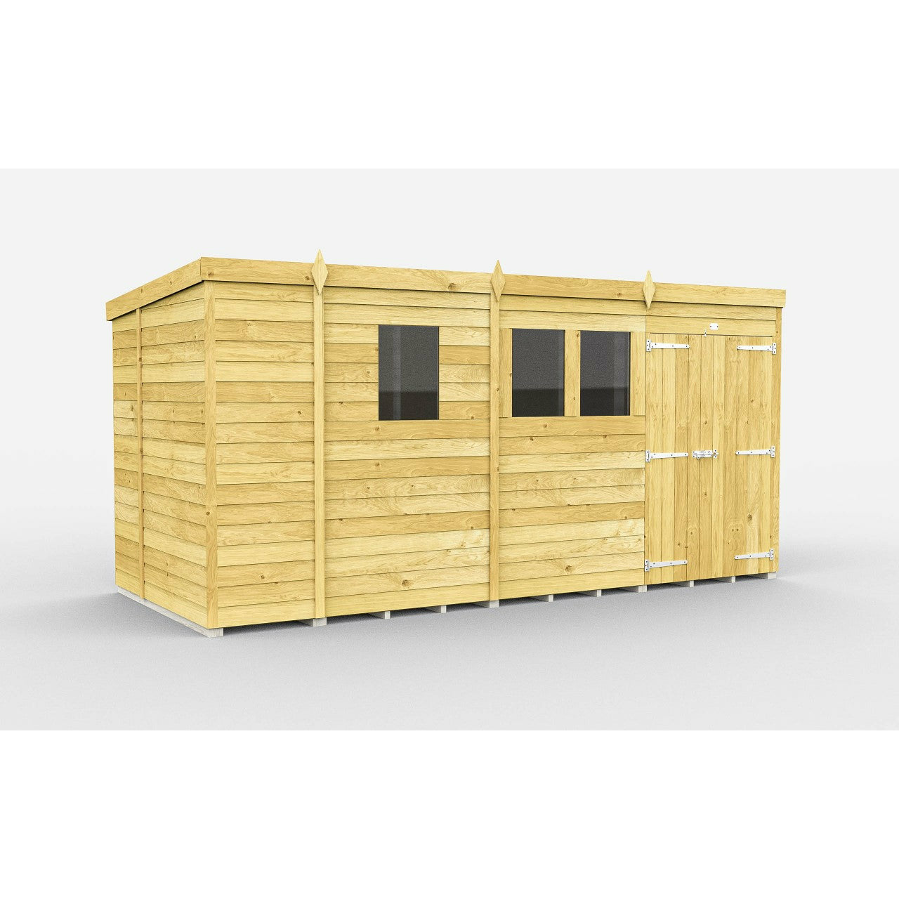 Total Sheds (13x7) Pressure Treated Pent Shed