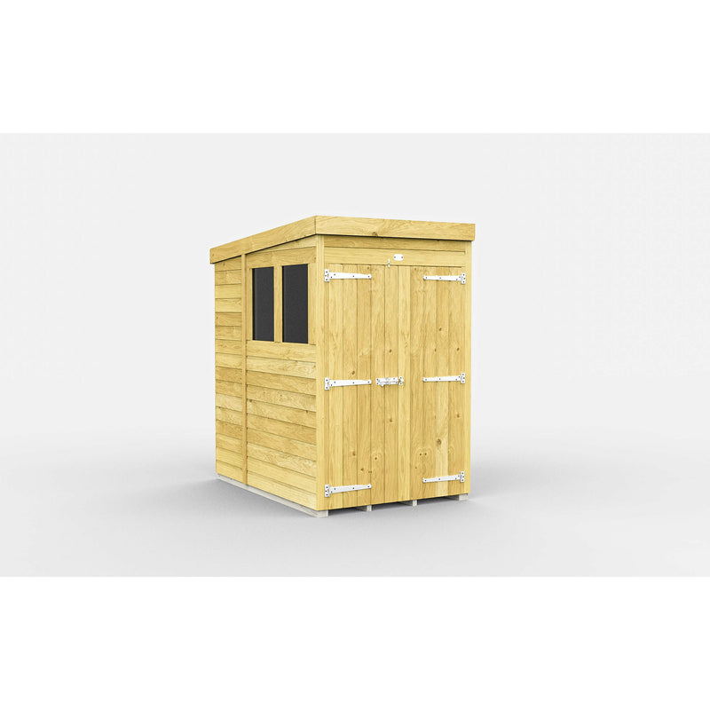 Total Sheds (4x6) Pressure Treated Pent Shed