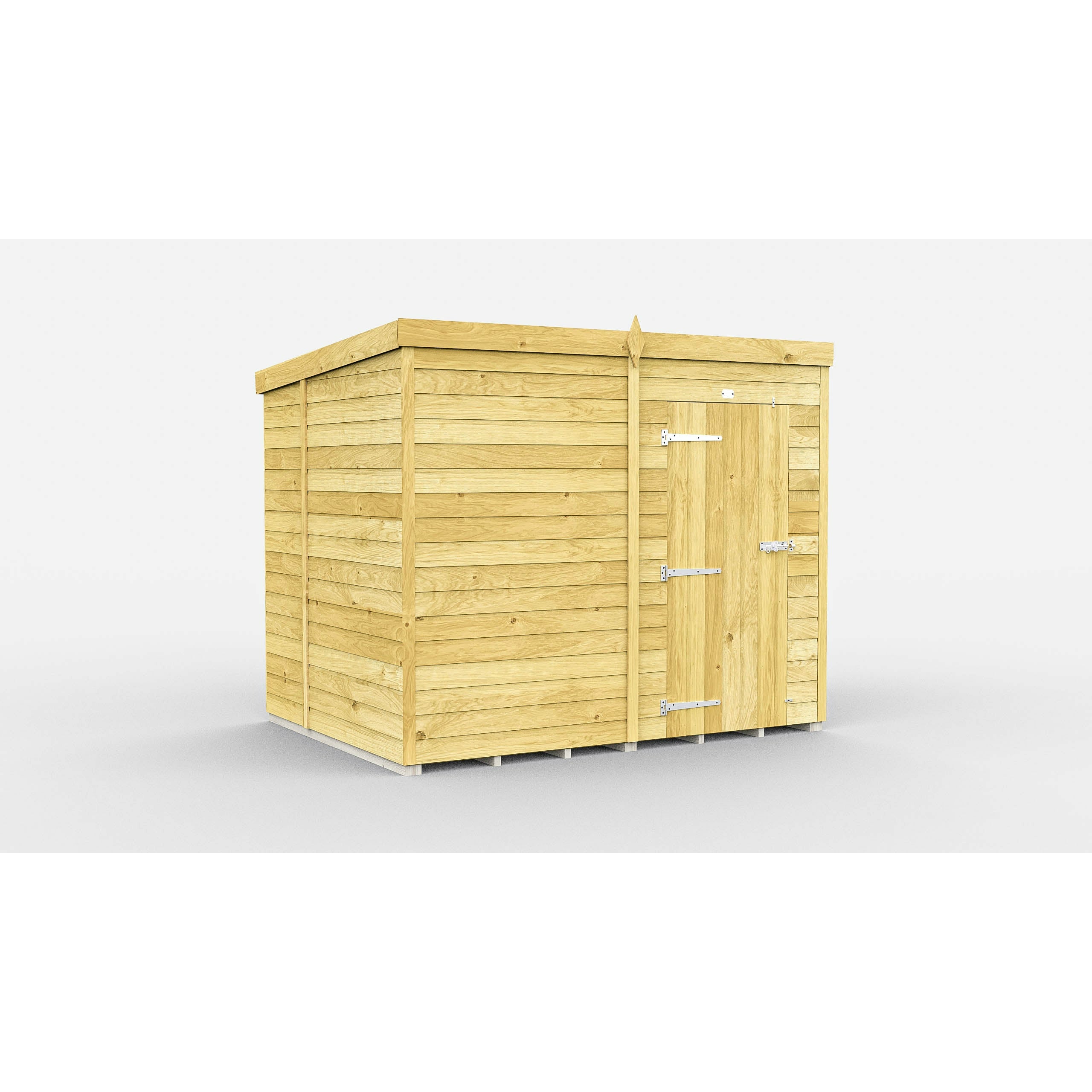 Total Sheds (7x6) Pressure Treated Pent Shed