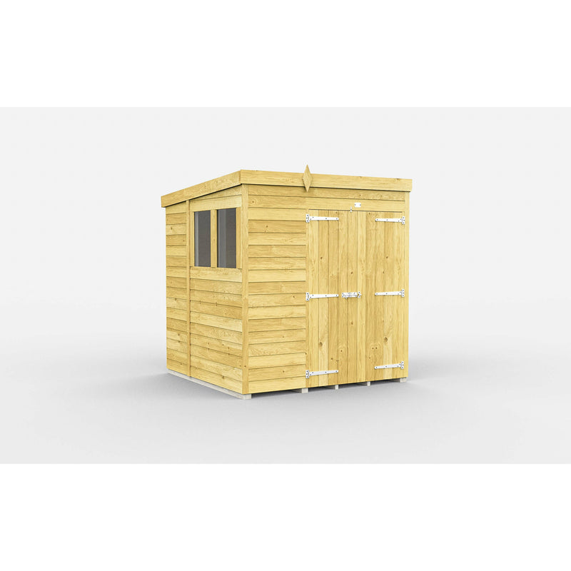 Total Sheds (7x6) Pressure Treated Pent Shed