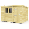 Total Sheds (10x8) Pressure Treated Pent Shed