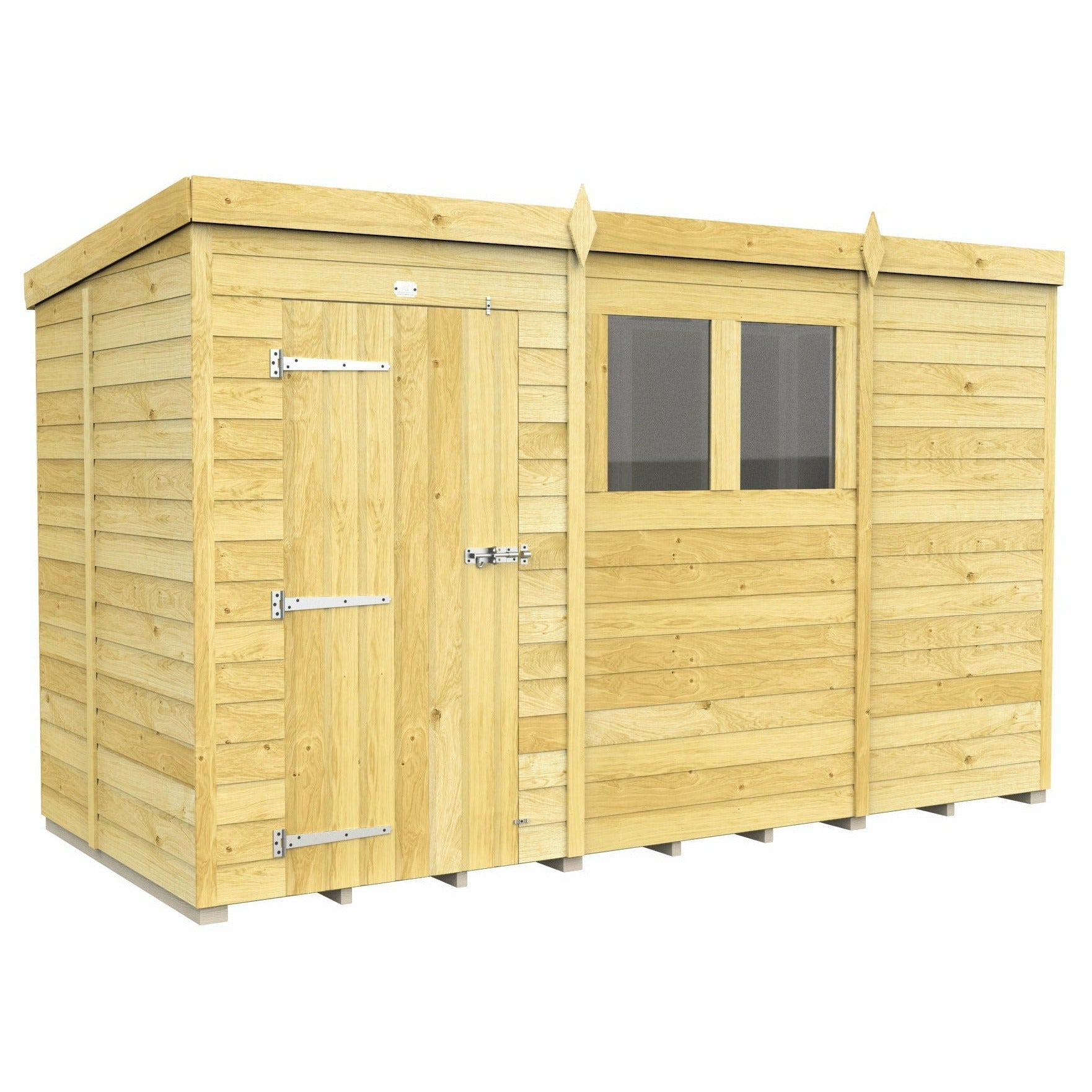 Total Sheds (11x5) Pressure Treated Pent Shed