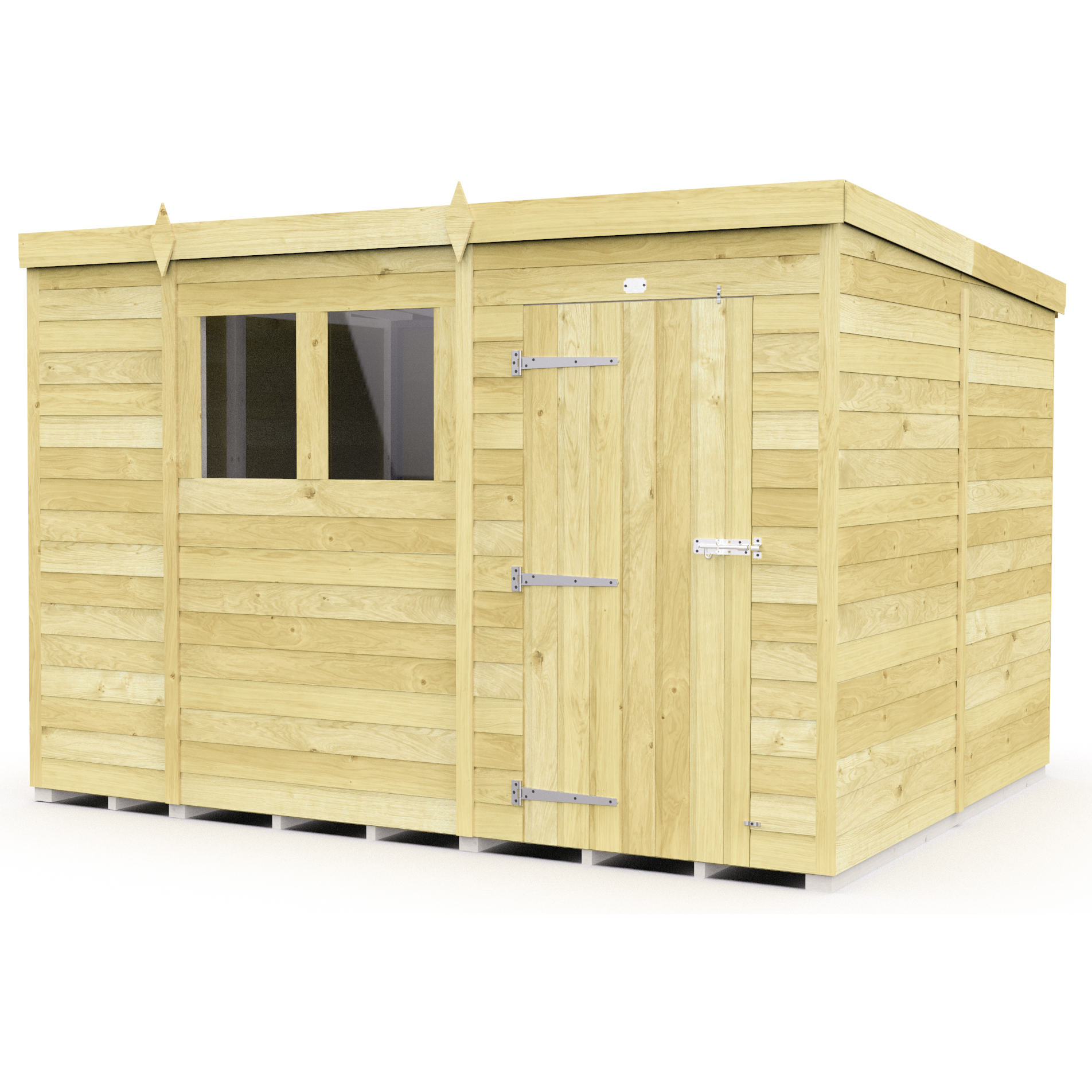 Total Sheds (11x8) Pressure Treated Pent Shed