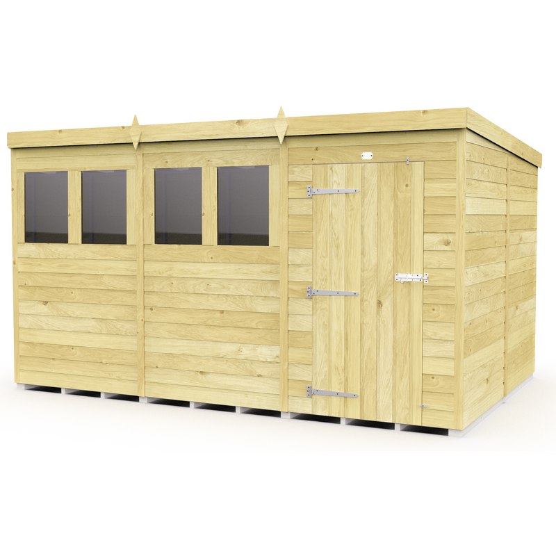 Total Sheds (12x8) Pressure Treated Pent Shed