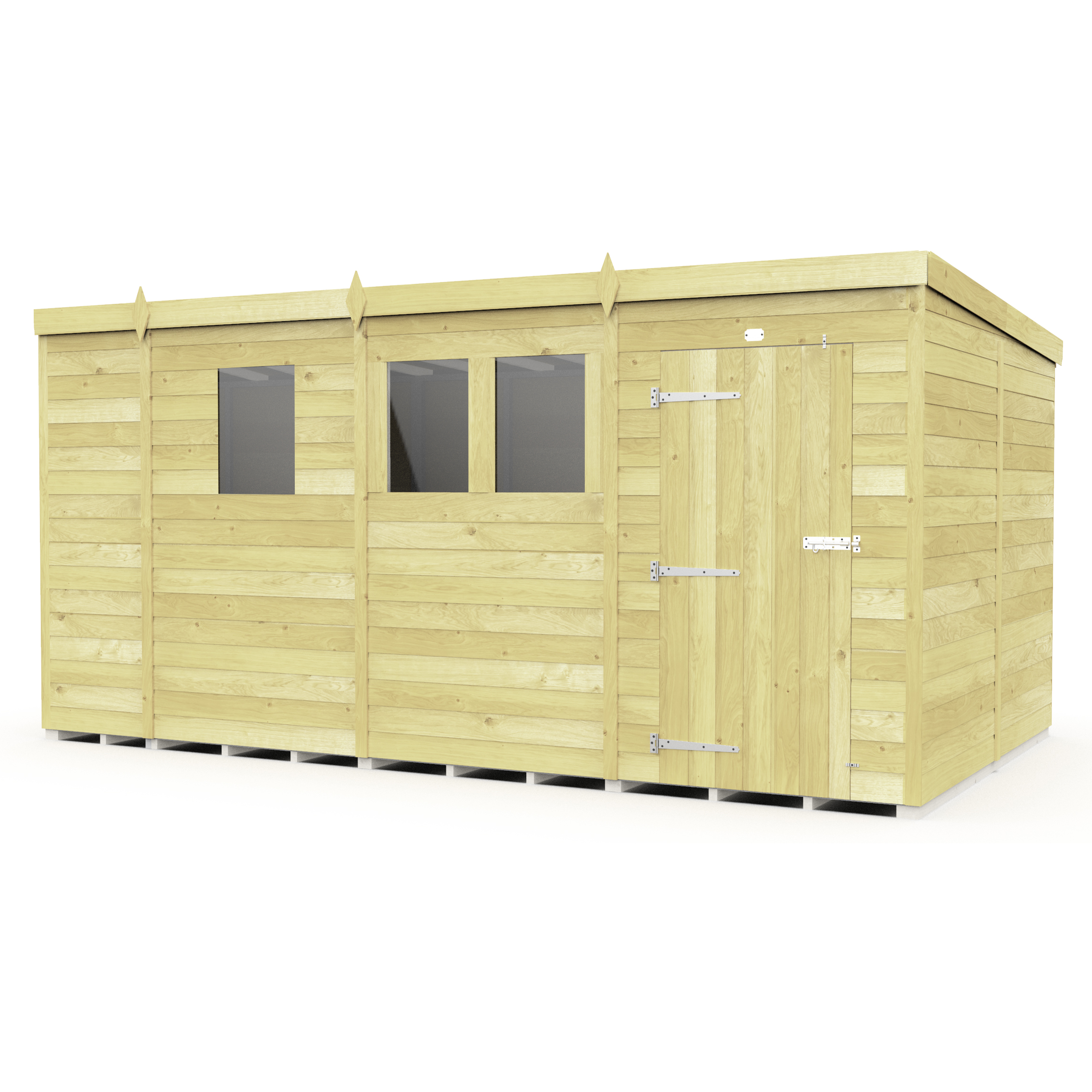 Total Sheds (13x8) Pressure Treated Pent Shed