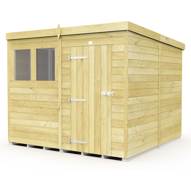 Total Sheds (8x8) Pressure Treated Pent Shed