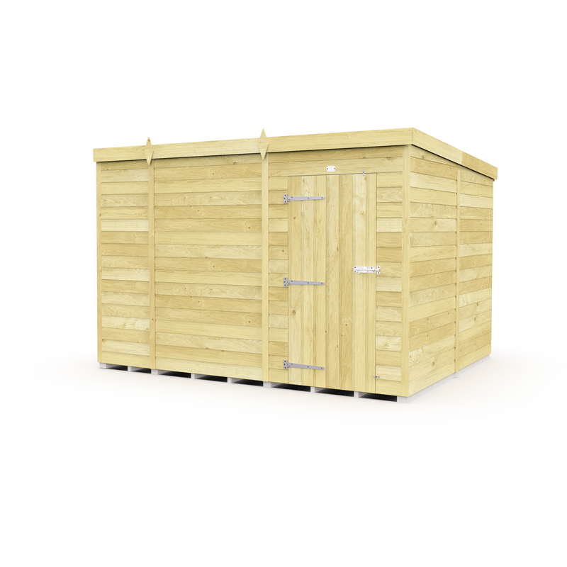 Total Sheds (11x8) Pressure Treated Pent Shed