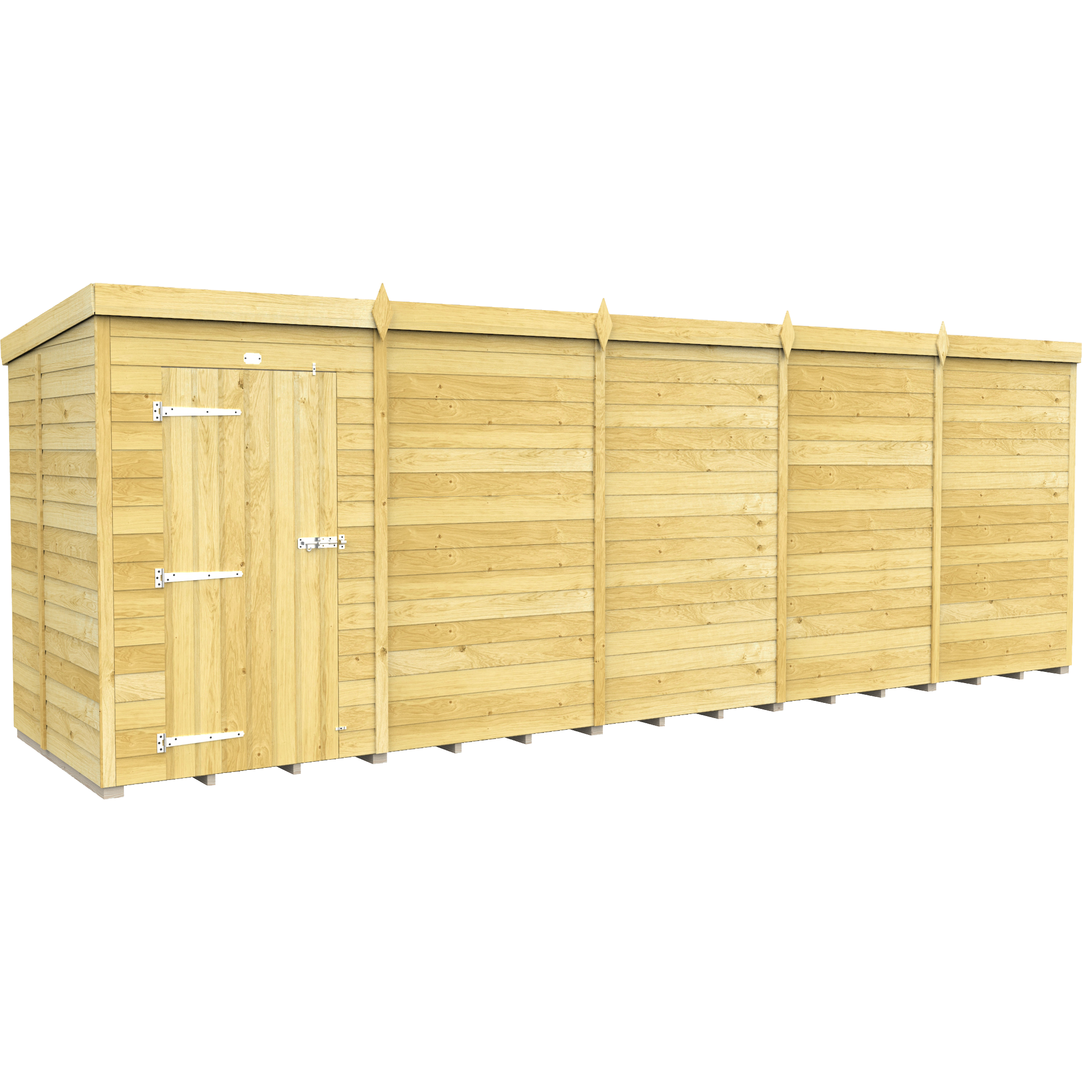 Total Sheds (20x5) Pressure Treated Pent Shed