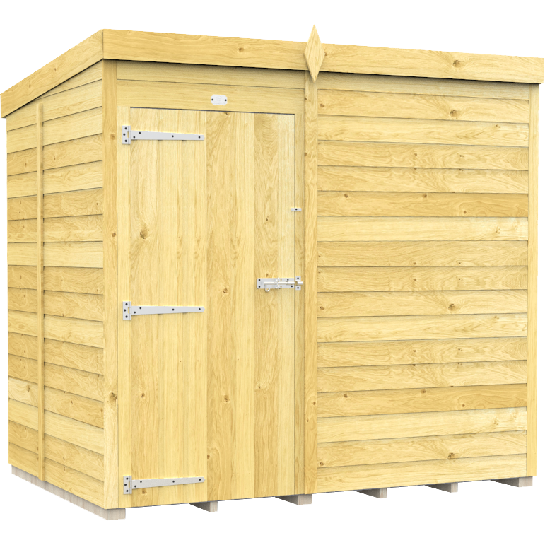 Total Sheds (7x5) Pressure Treated Pent Shed