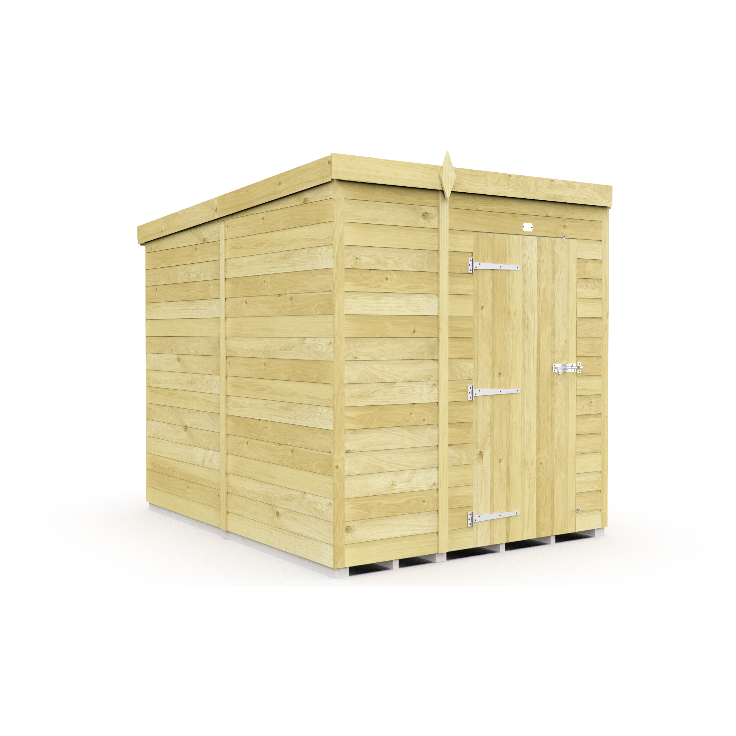 Total Sheds (7x8) Pressure Treated Pent Shed