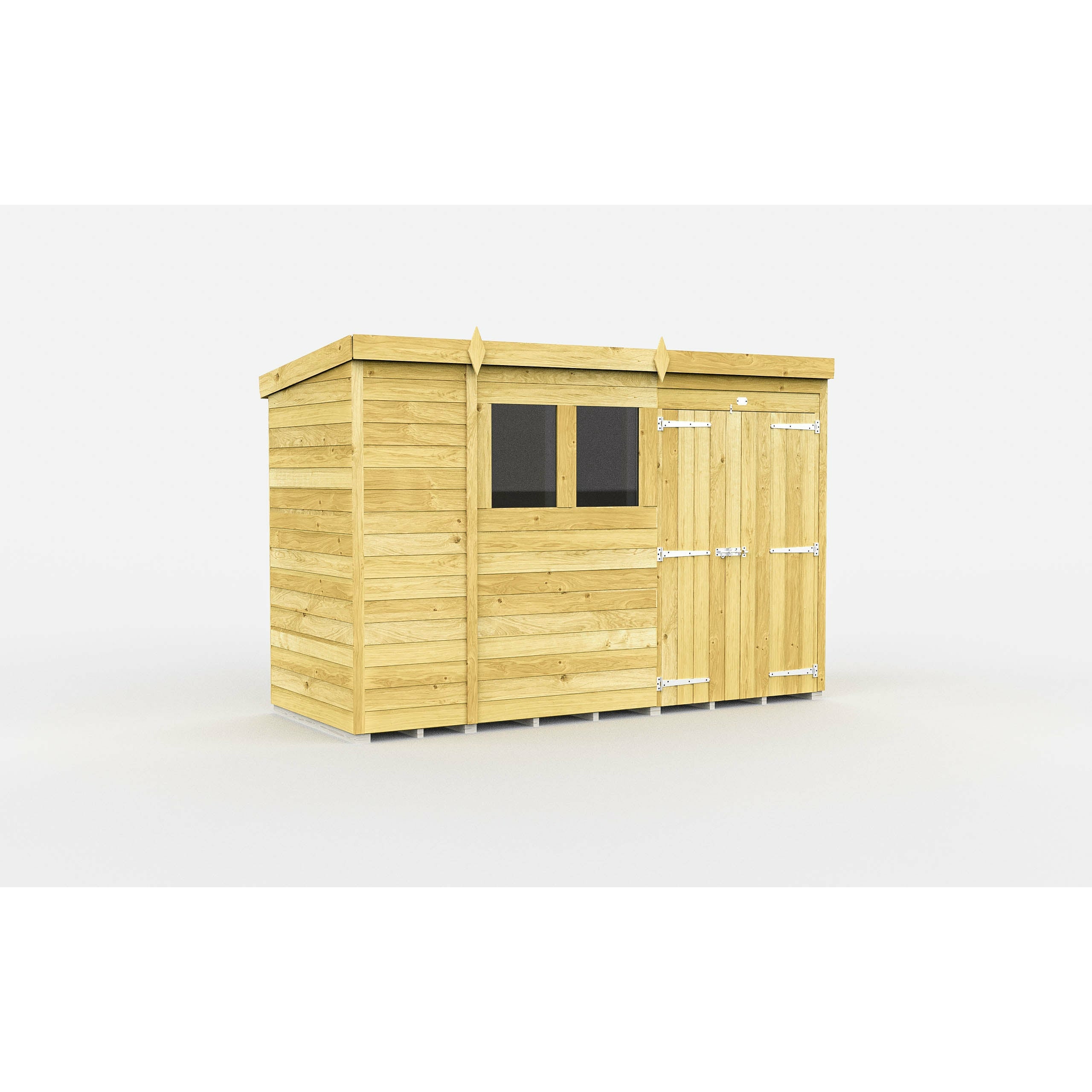 Total Sheds (11x4) Pressure Treated Pent Shed