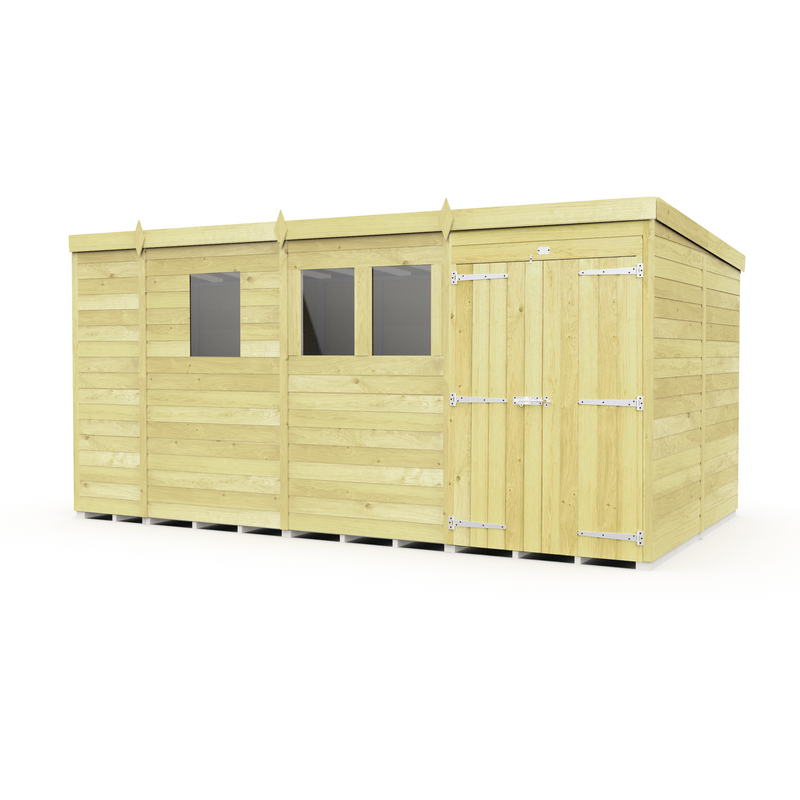 Total Sheds (13x8) Pressure Treated Pent Shed