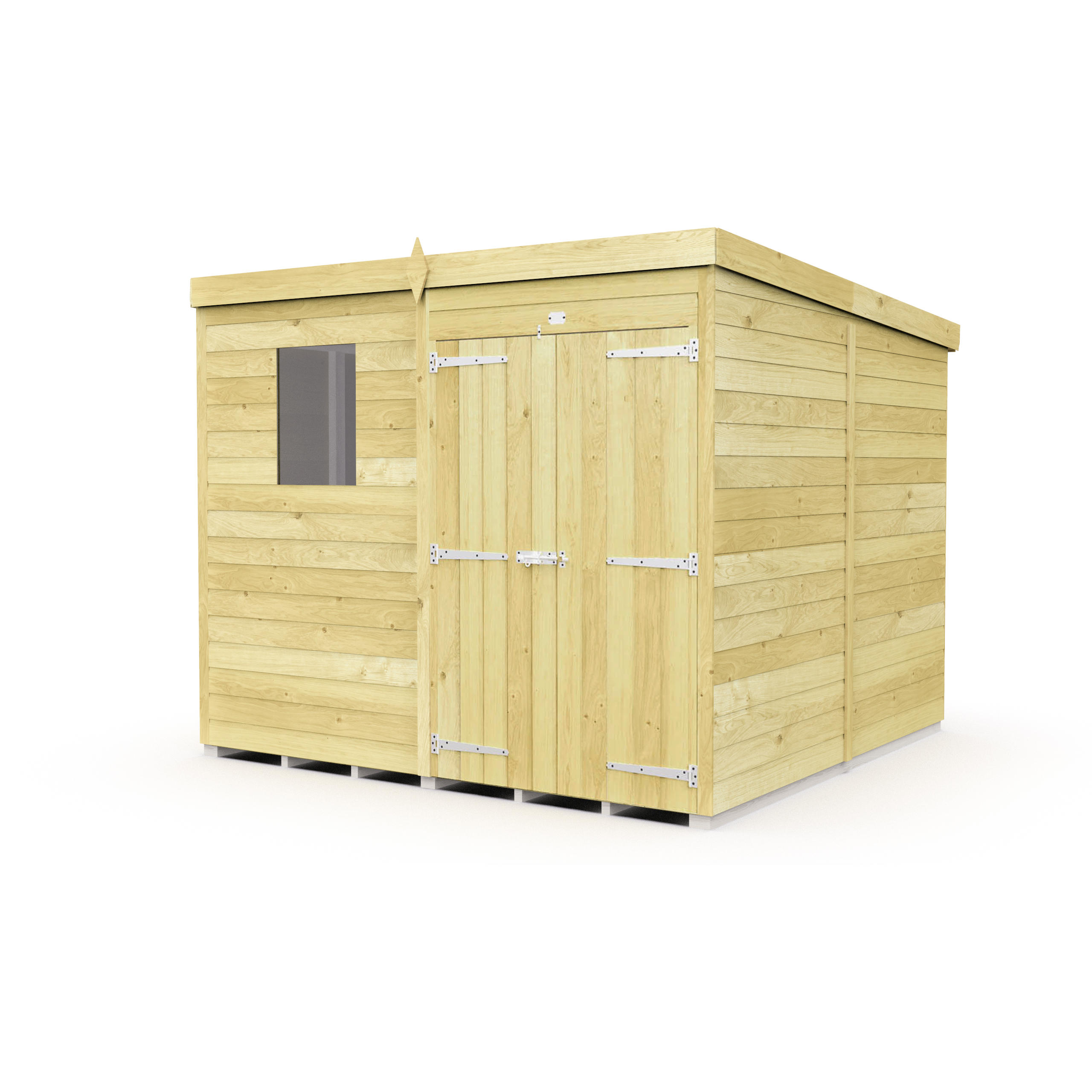 Total Sheds (7x8) Pressure Treated Pent Shed