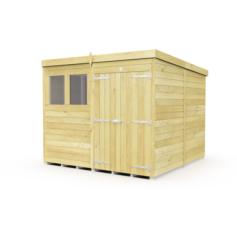 Total Sheds (8x8) Pressure Treated Pent Shed