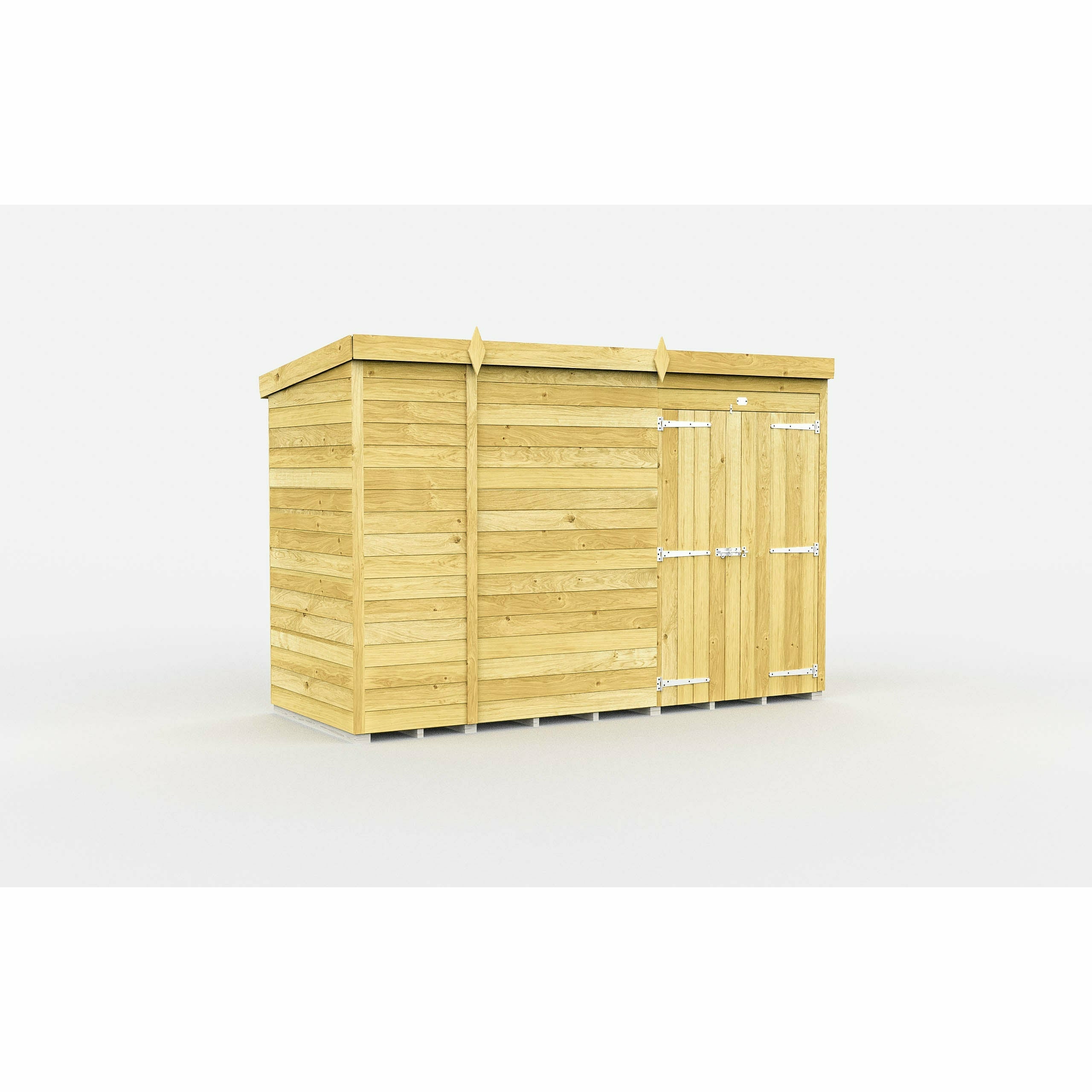 Total Sheds (10x4) Pressure Treated Pent Shed