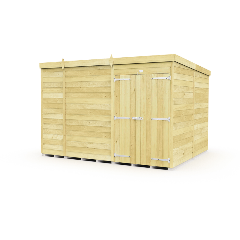 Total Sheds (10x8) Pressure Treated Pent Shed