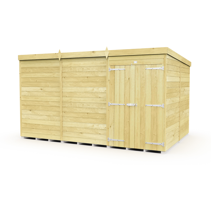 Total Sheds (12x8) Pressure Treated Pent Shed