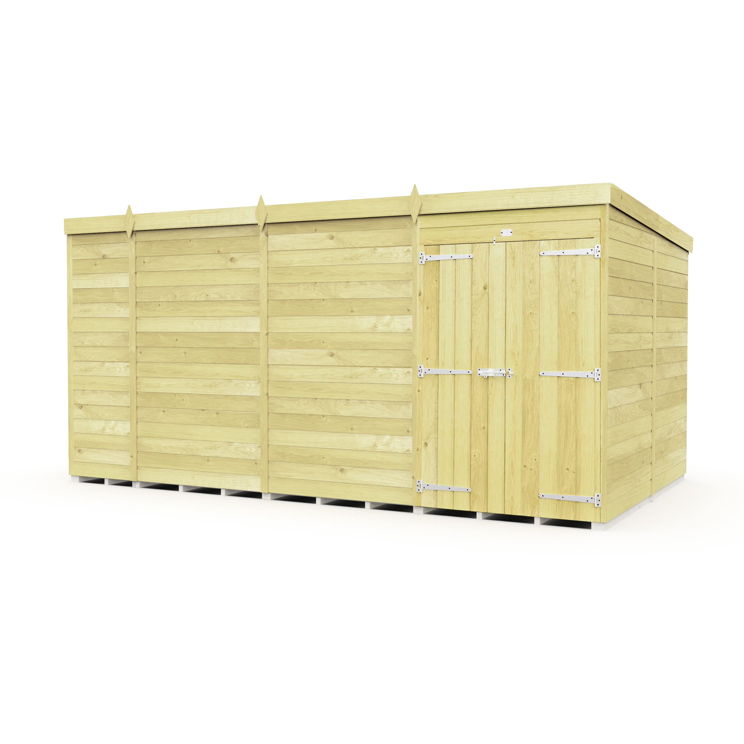 Total Sheds (14x8) Pressure Treated Pent Shed