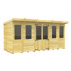 Total Sheds (14x8) Pressure Treated Pent Summerhouse