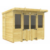 Total Sheds (8x8) Pressure Treated Pent Summerhouse