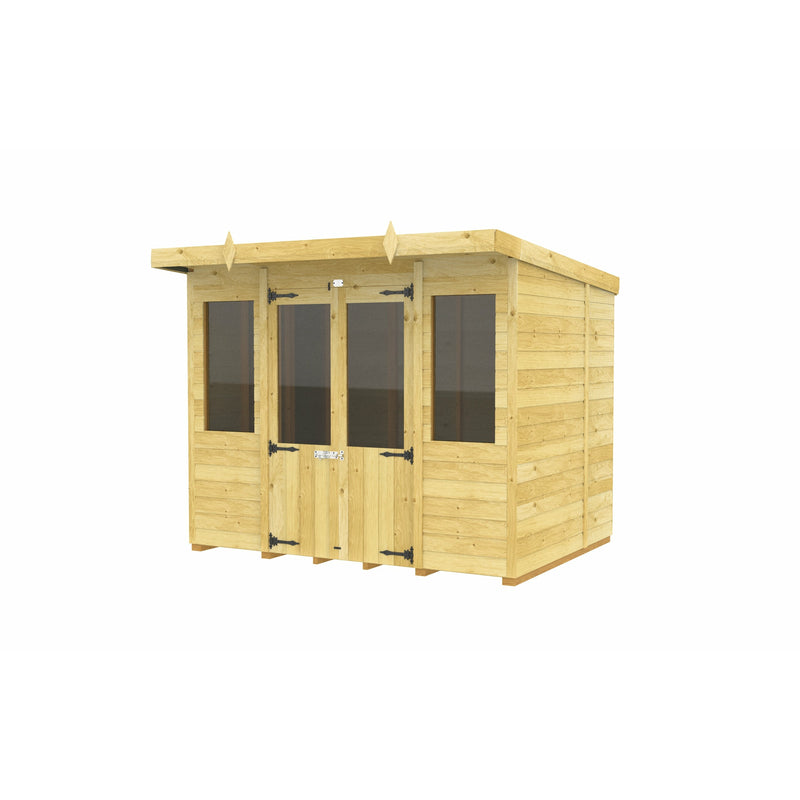 Total Sheds (8x8) Pressure Treated Pent Summerhouse