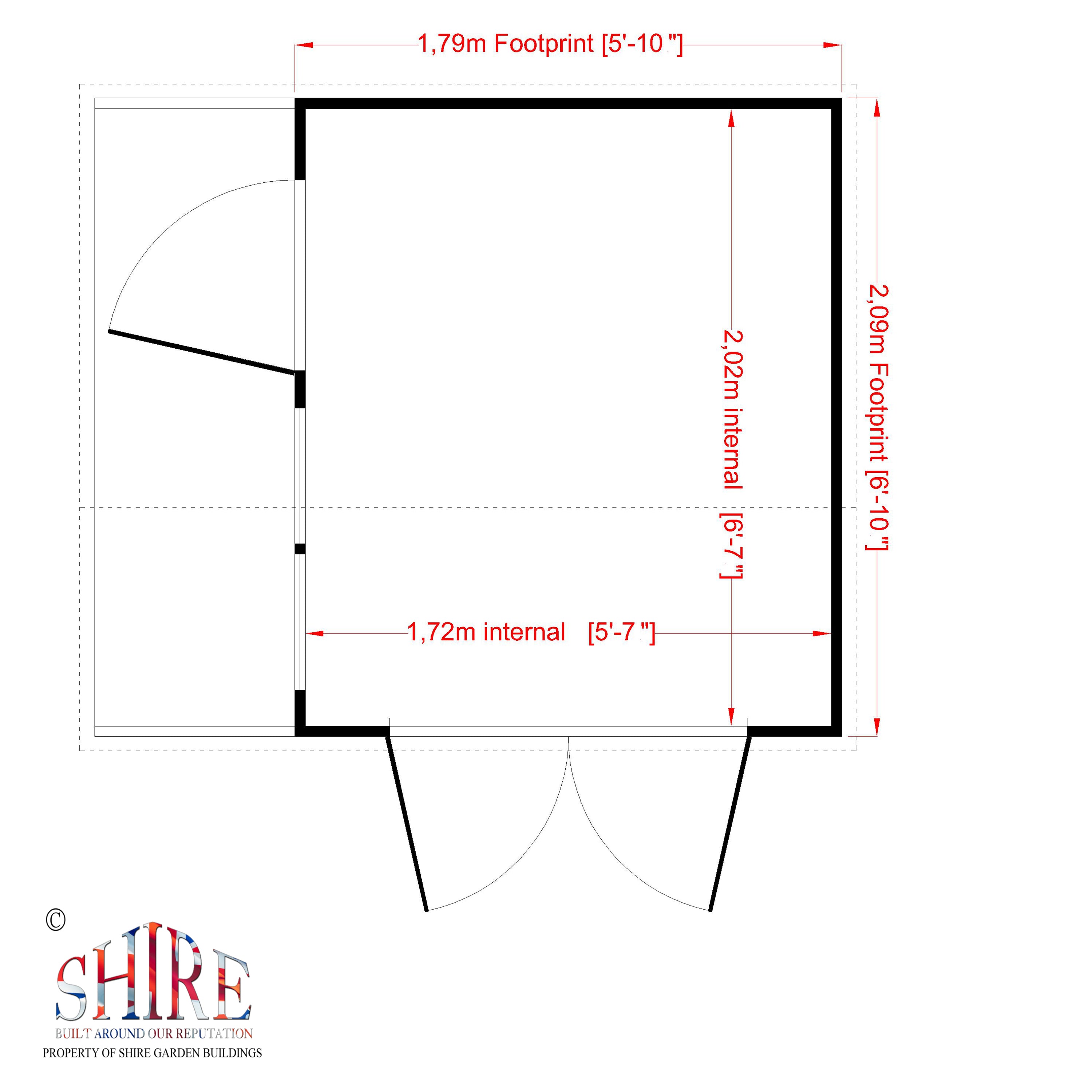 Shire Crib Playhouse (7x8) CRIB0708DSL-1AA 5060437987331