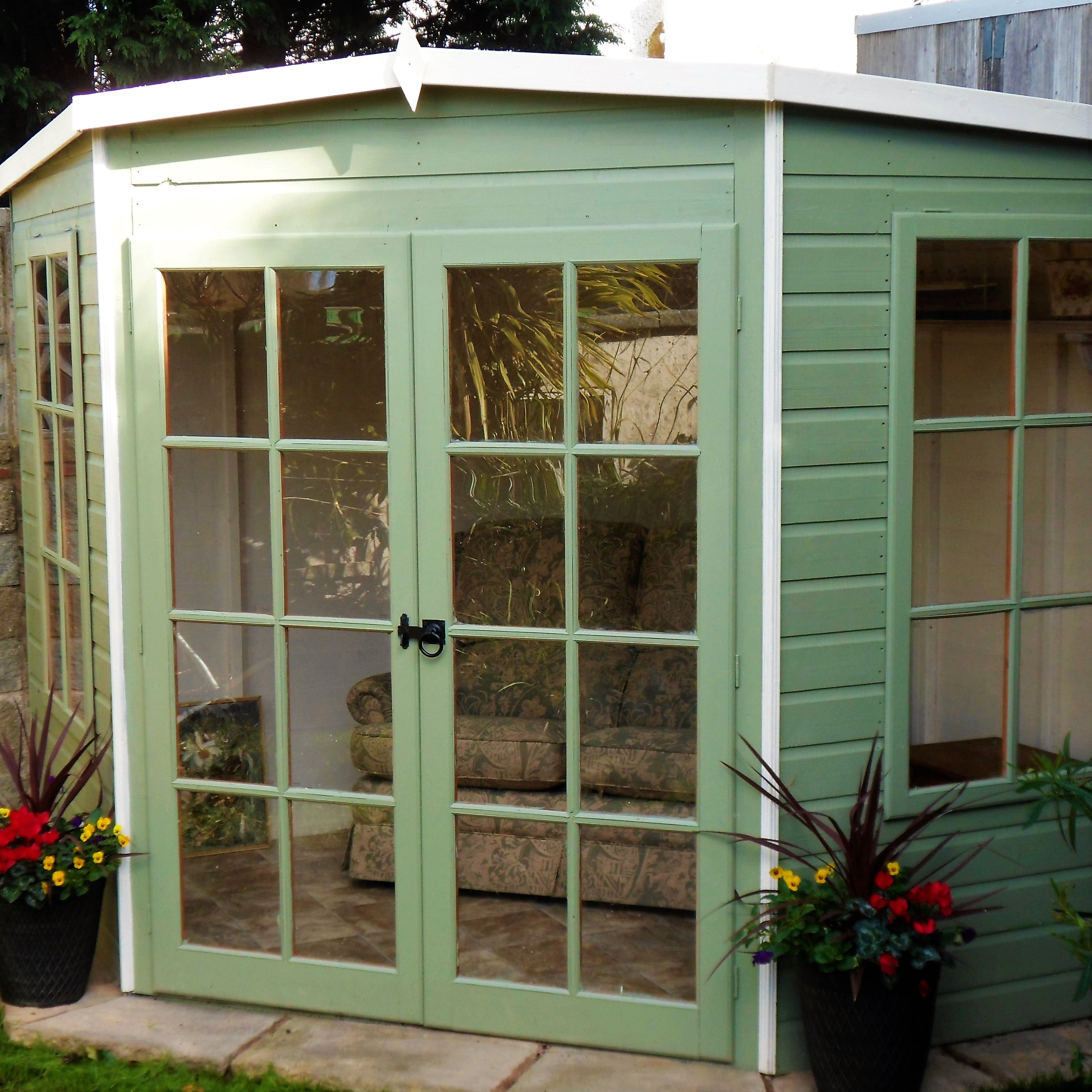 Shire Hampton Summerhouse (8x8) HAMP0808DSL-1AA 5060437982022 - Outside Store