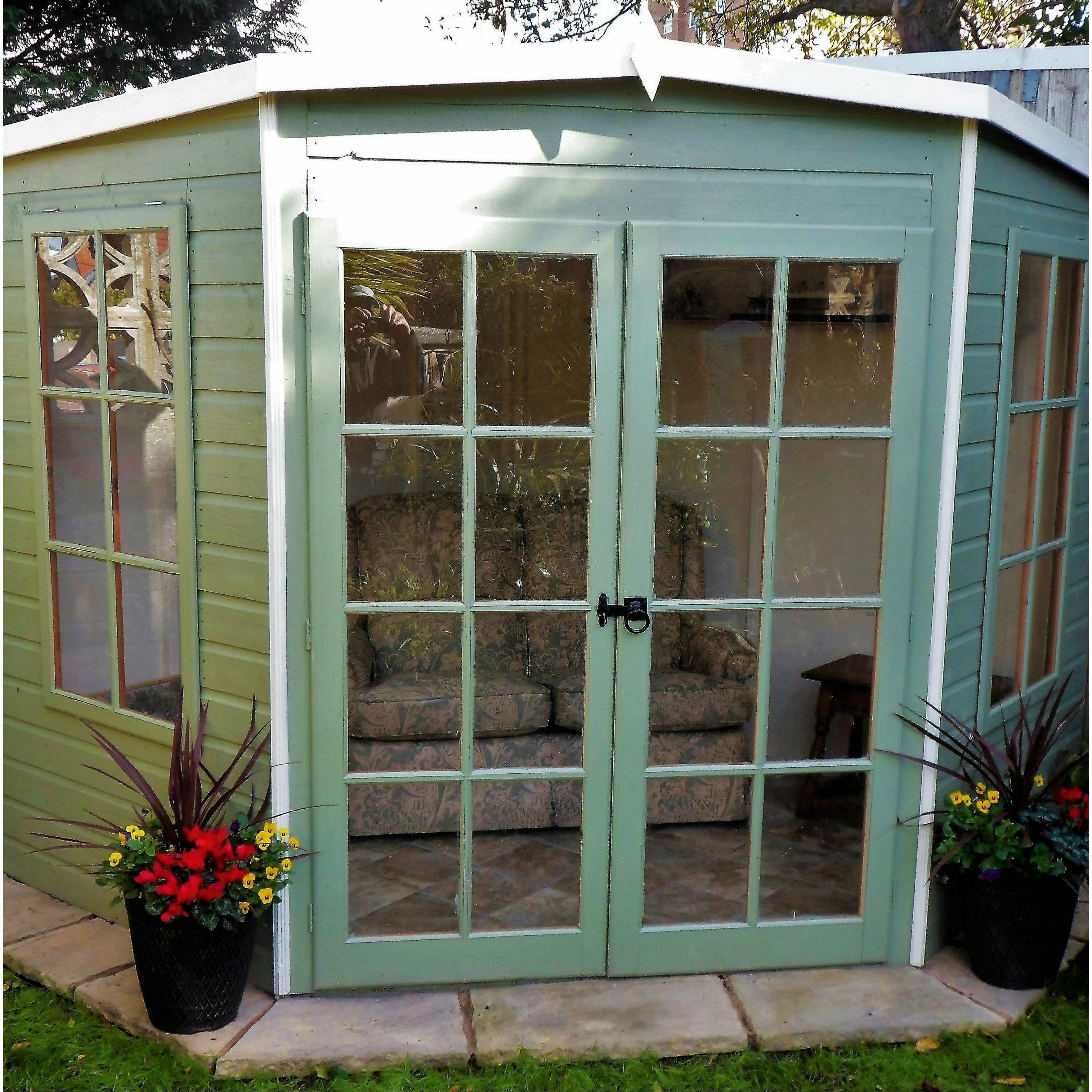 Shire Hampton Summerhouse (8x8) HAMP0808DSL-1AA 5060437982022 - Outside Store