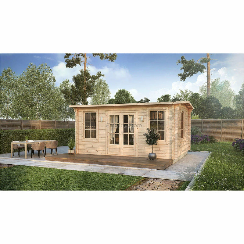 Eurowood (Eurovudas) Rome Plus Log Cabin 5x3m (16x10), 44mm - Outside Store