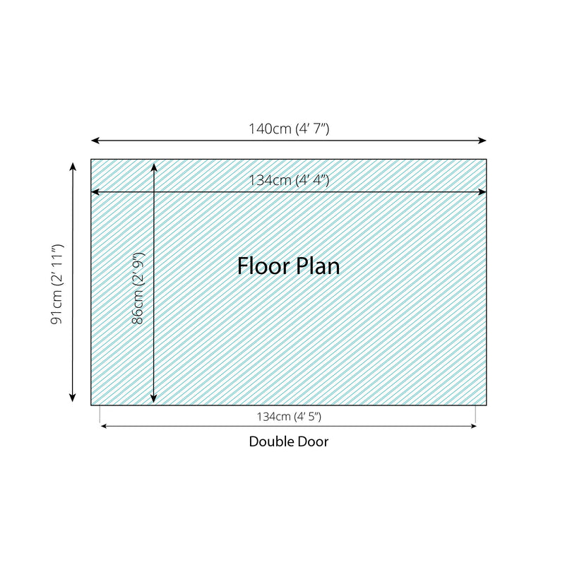 Mercia Overlap Pent Mowerstore (3x5) (SI-001-001-0013 - EAN 5029442075051)